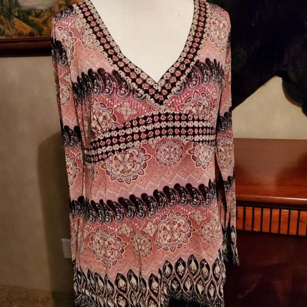💥Acxcess printed blouse